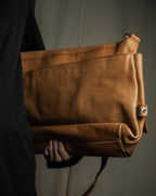 "MAISON MARGIELA" 12SS over flap design leather shoulder bag