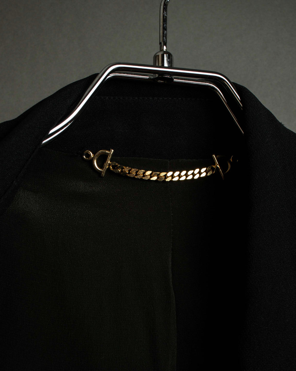"GUCCI" Three-dimensional lapel design draped tailored jacket