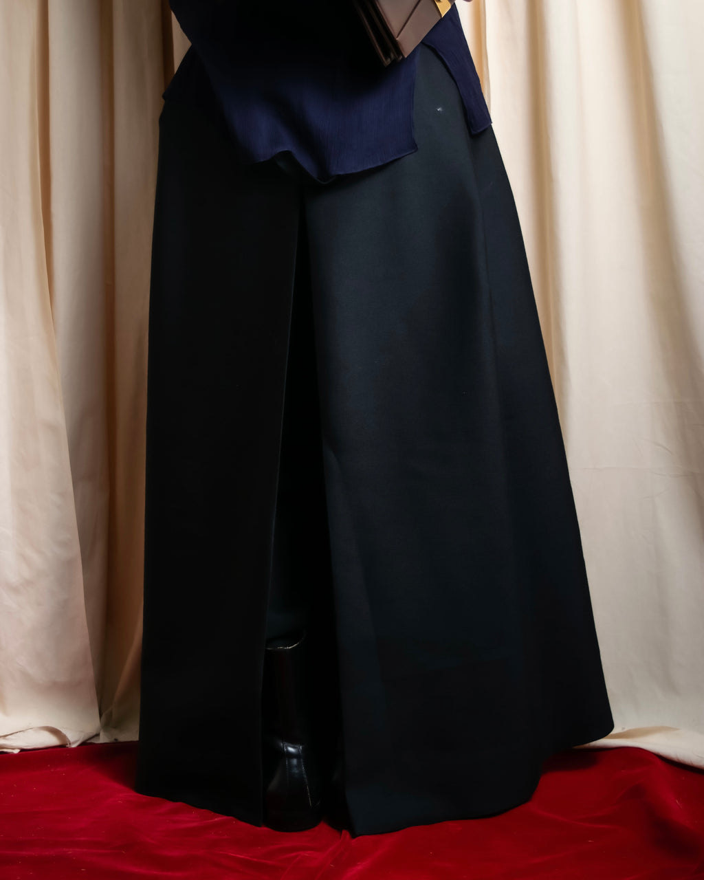 "WE11DONE" Flare silhouette super maxi skirt