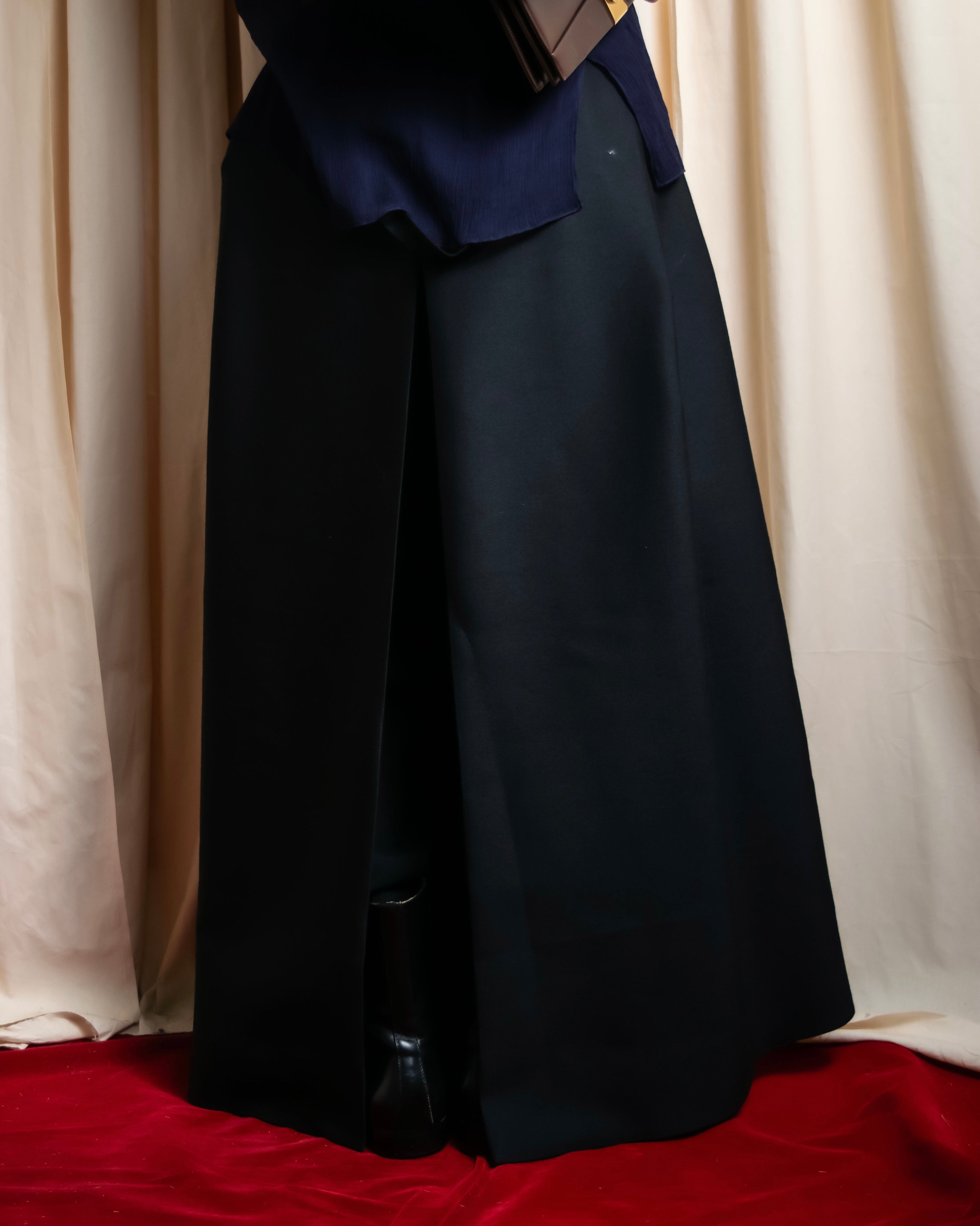 "WE11DONE" Flare silhouette super maxi skirt