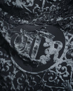 "Christian Dior" 80’s-90’s Burnout velvet arabesque logo stole