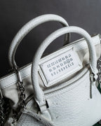 "MAISON MARGIELA" 5AC small white color 2way leather bag