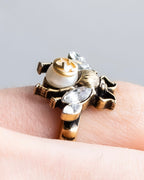"GUCCI" Bee motif interlocking G ring