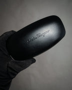 “Salvatore Ferragamo” 2010’s Havana acetate oversized sunglasses