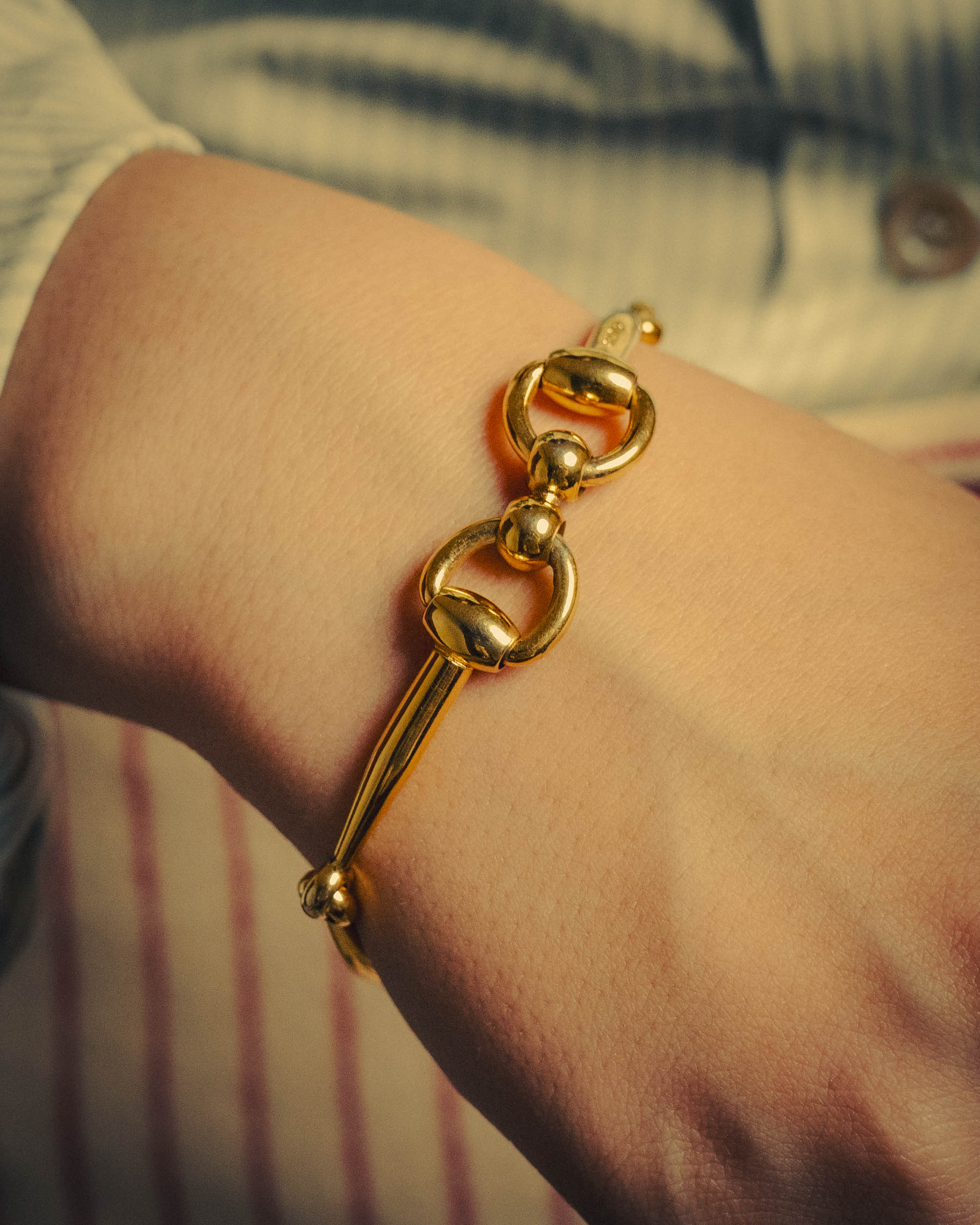 -SPECIAL- “CELINE” 70’s-80’s vintage horsebit link bracelet