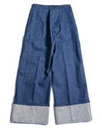 PATOU/ “Iconic Denim Trousers” Rolle Up Designed Denim