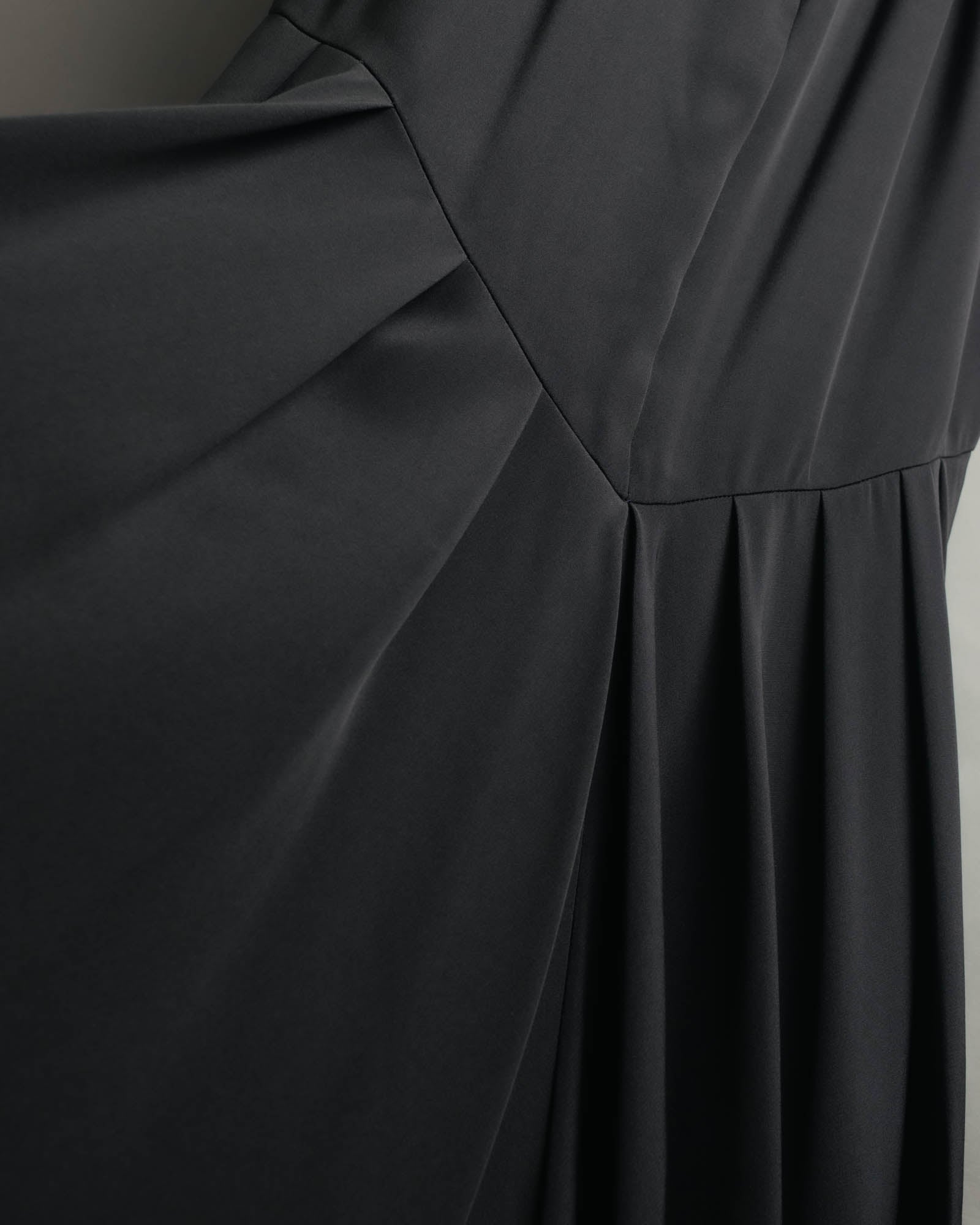-SPECIAL- “Christian Dior” 80’s silk pleated long skirt