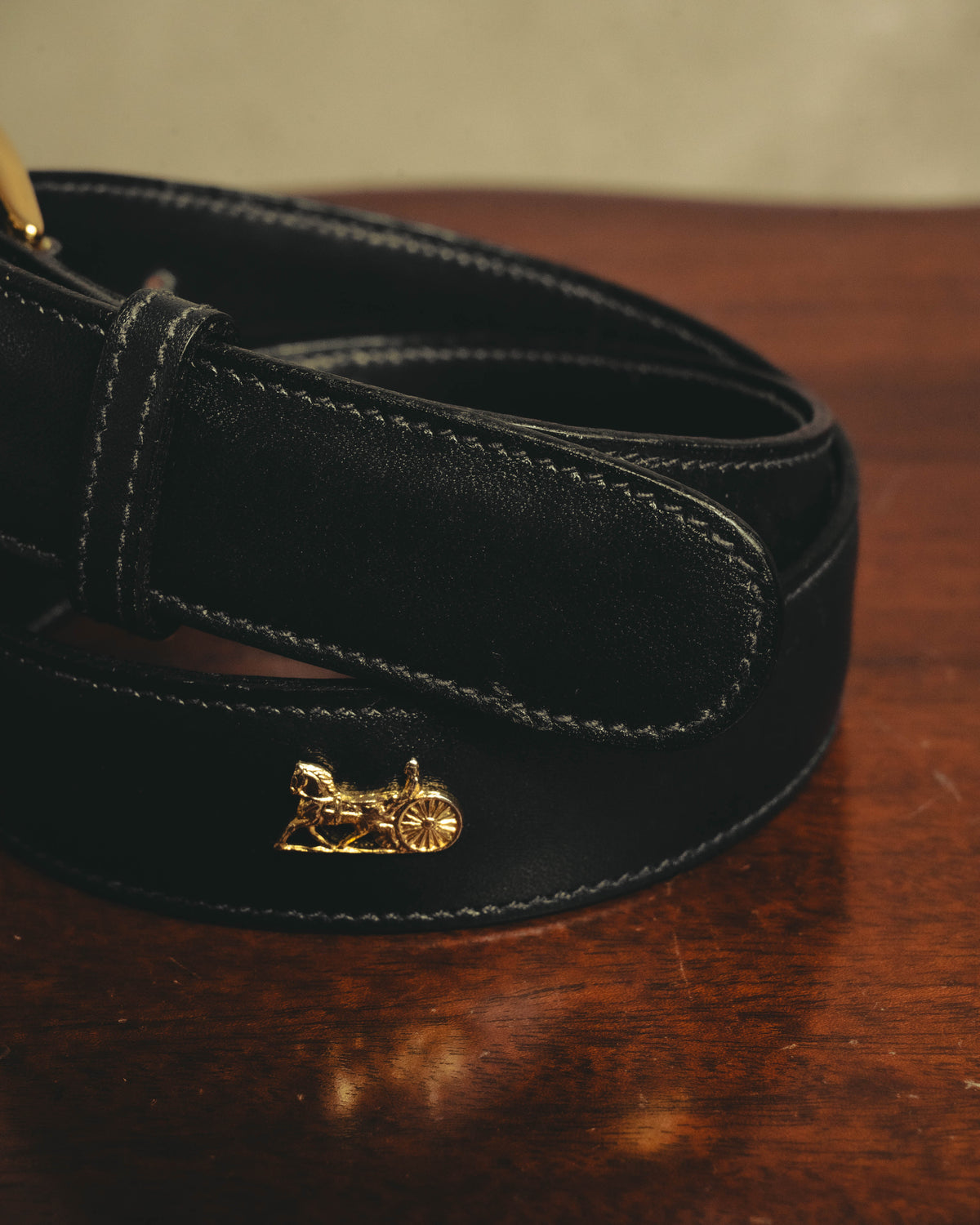 "CELINE" 90's-00's Classic horse carriage waist belt