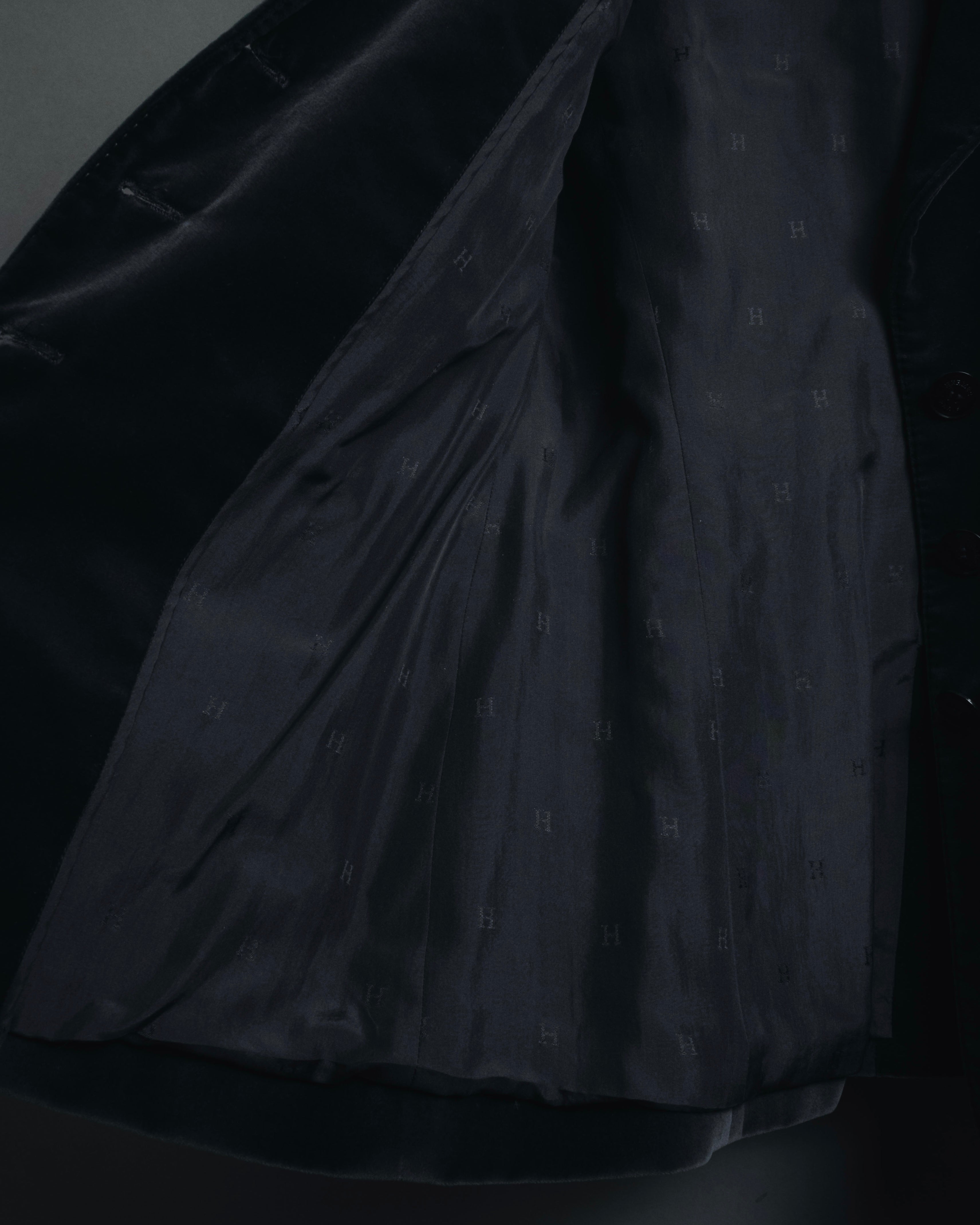 –SPECIAL– "HERMES"
00’s Velvet switchinglamb leather collar special tailored jacket