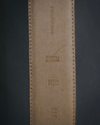 "Christian Dior" Oval logo buckle structured leather belt