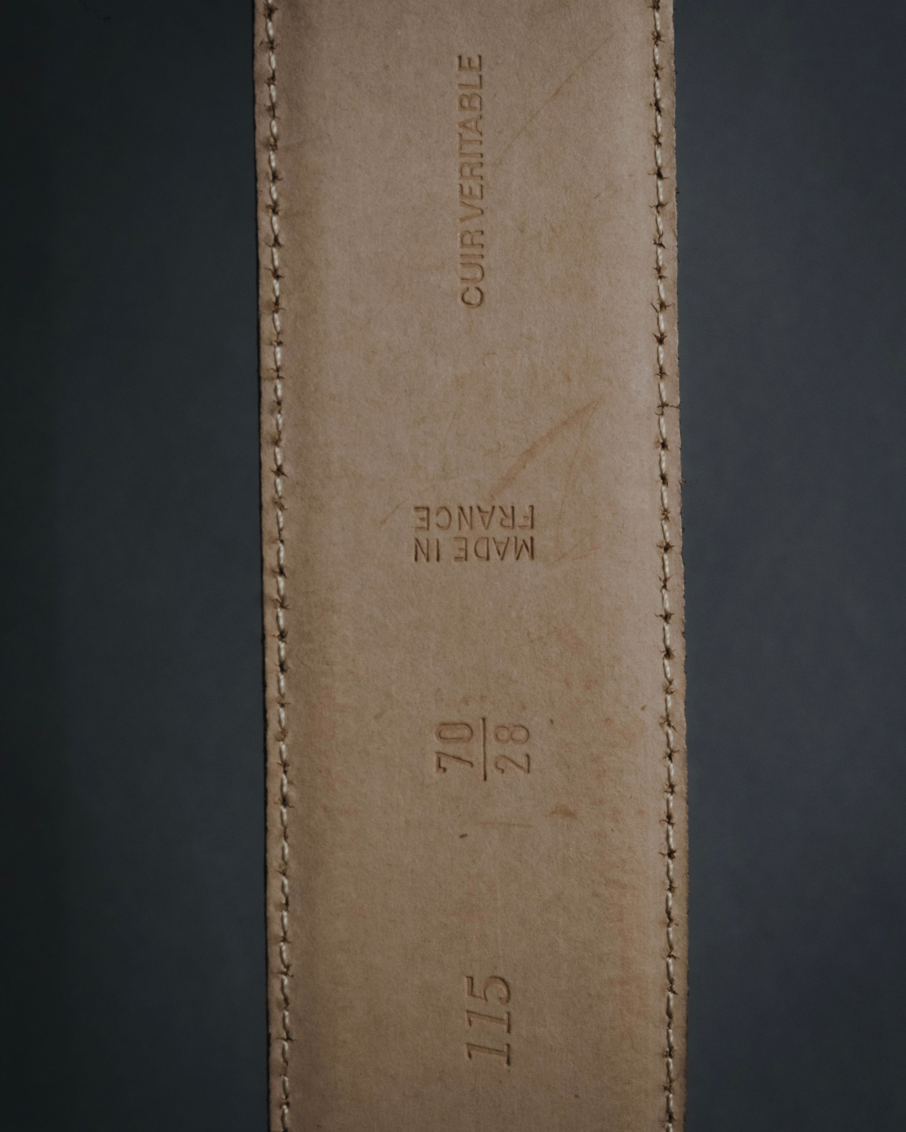 "Christian Dior" Oval logo buckle structured leather belt