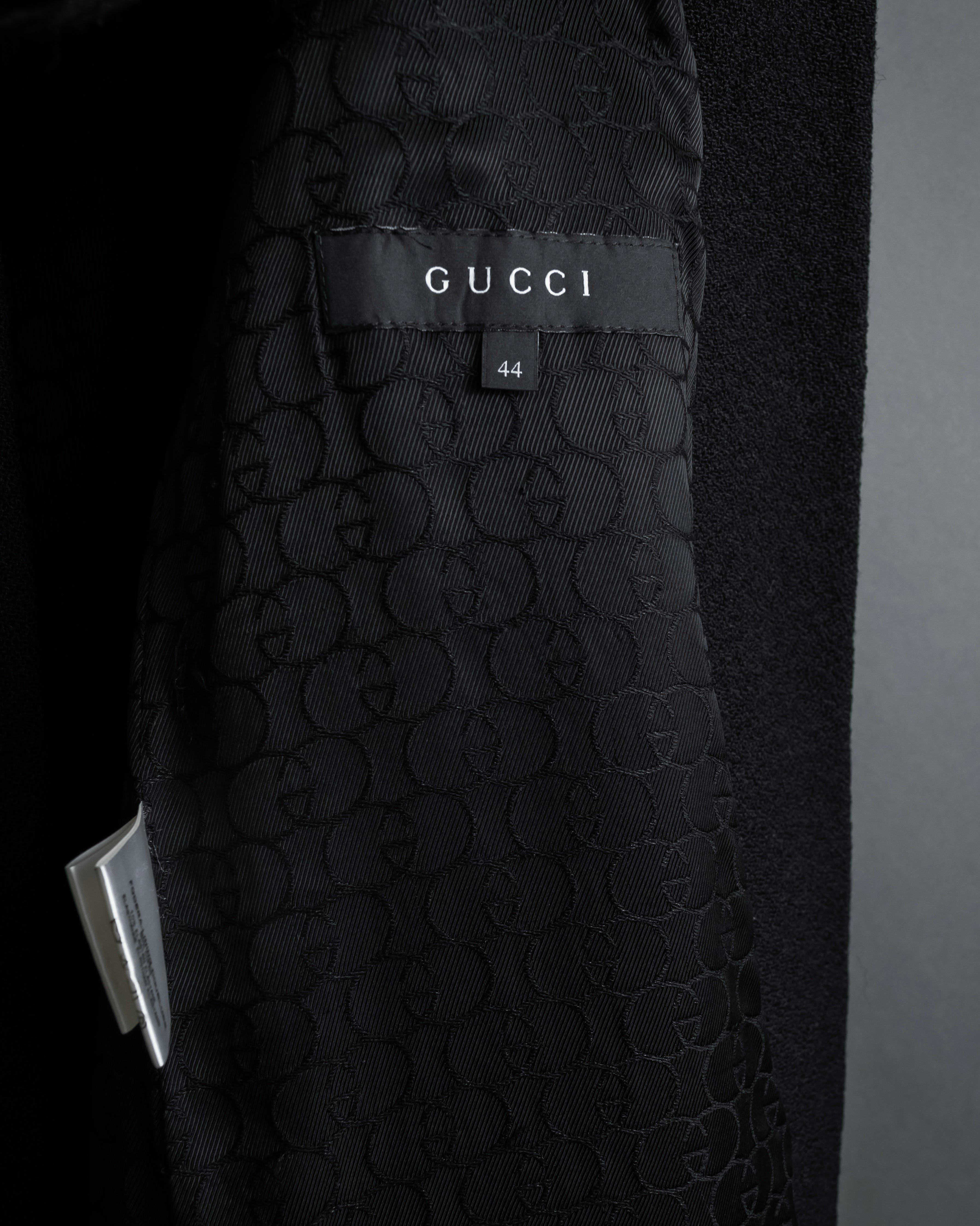 "GUCCI" Tom Ford period round neck flying squirrel long coat