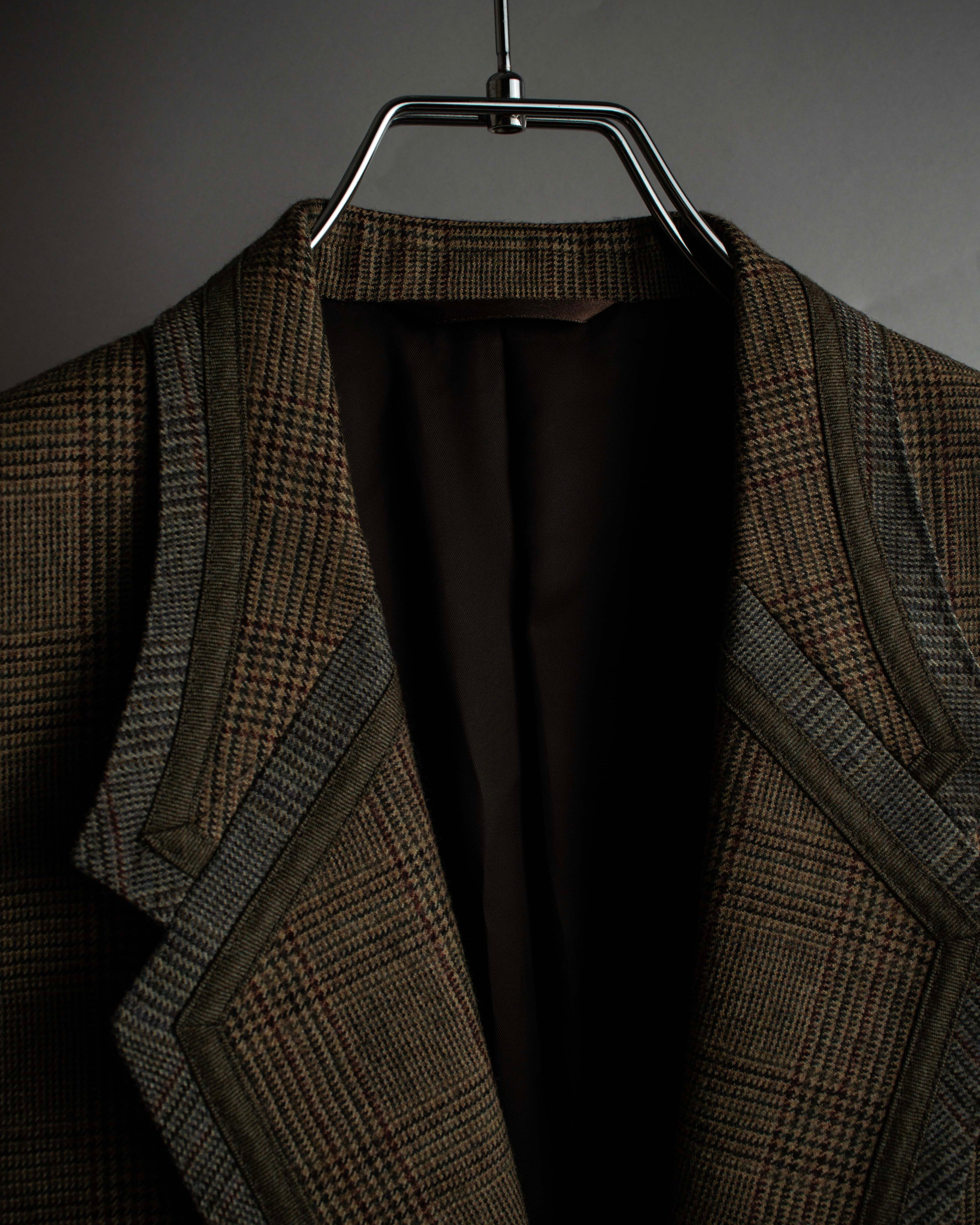 "PAUL SMITH" Flaming detail glen plaid set up