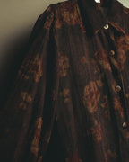 "Burberrys" 70's-90's floral button up shirt
