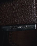 "JIL SANDER" 90’s-00’s Functional pocket leather satchel bag
