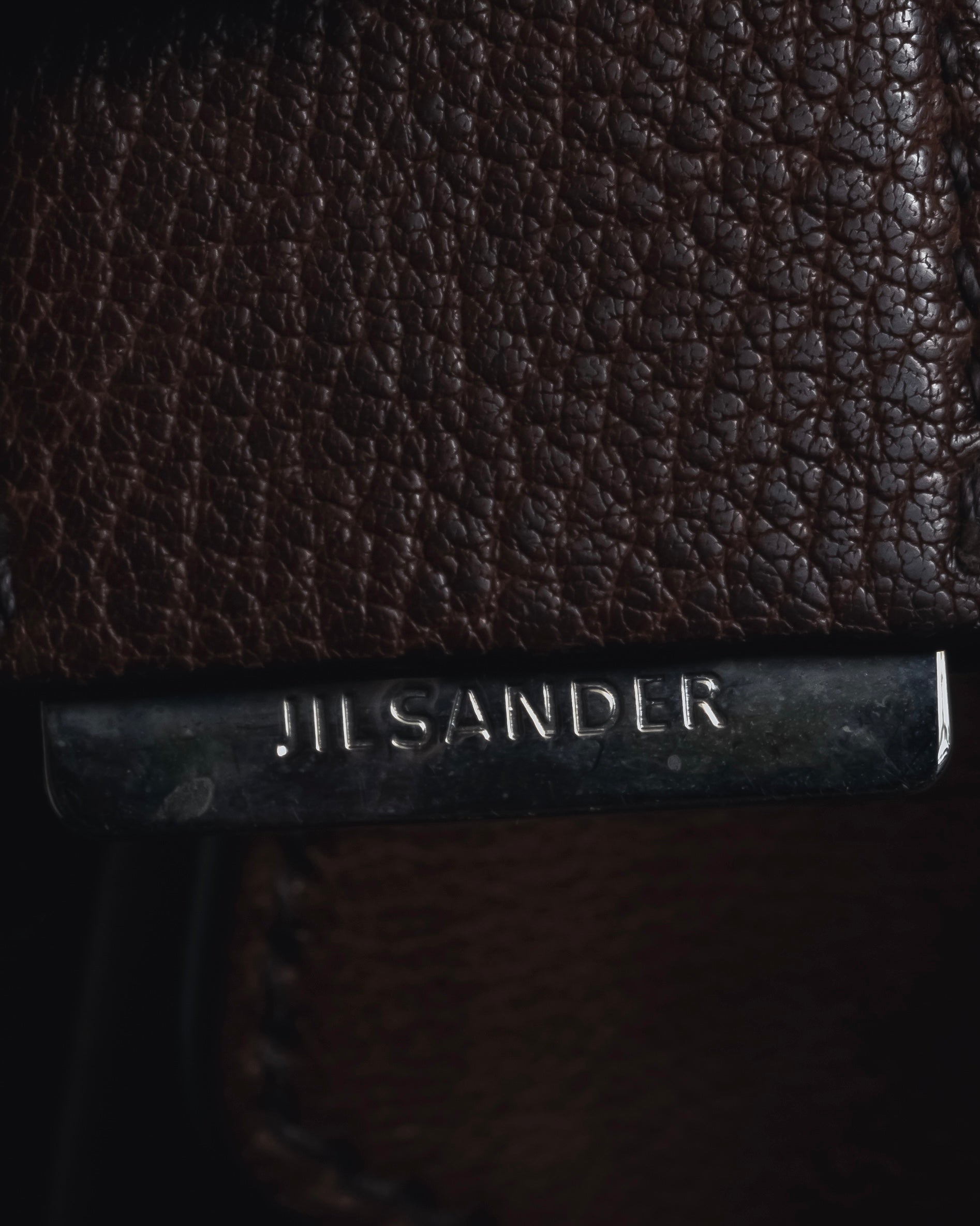 "JIL SANDER" 90’s-00’s Functional pocket leather satchel bag