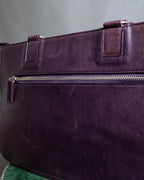 "JEAN PAUL GAULTIER" Horizontal star＆moon chain design purple leather bag