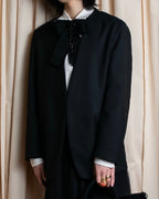 "MAISON MARGIELA" 20AW No-collar design wool tailored jacket