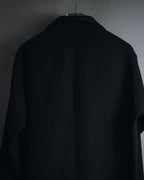 "Salvatore Ferragamo" 90’s signature engraved buttons wool shirt jacket