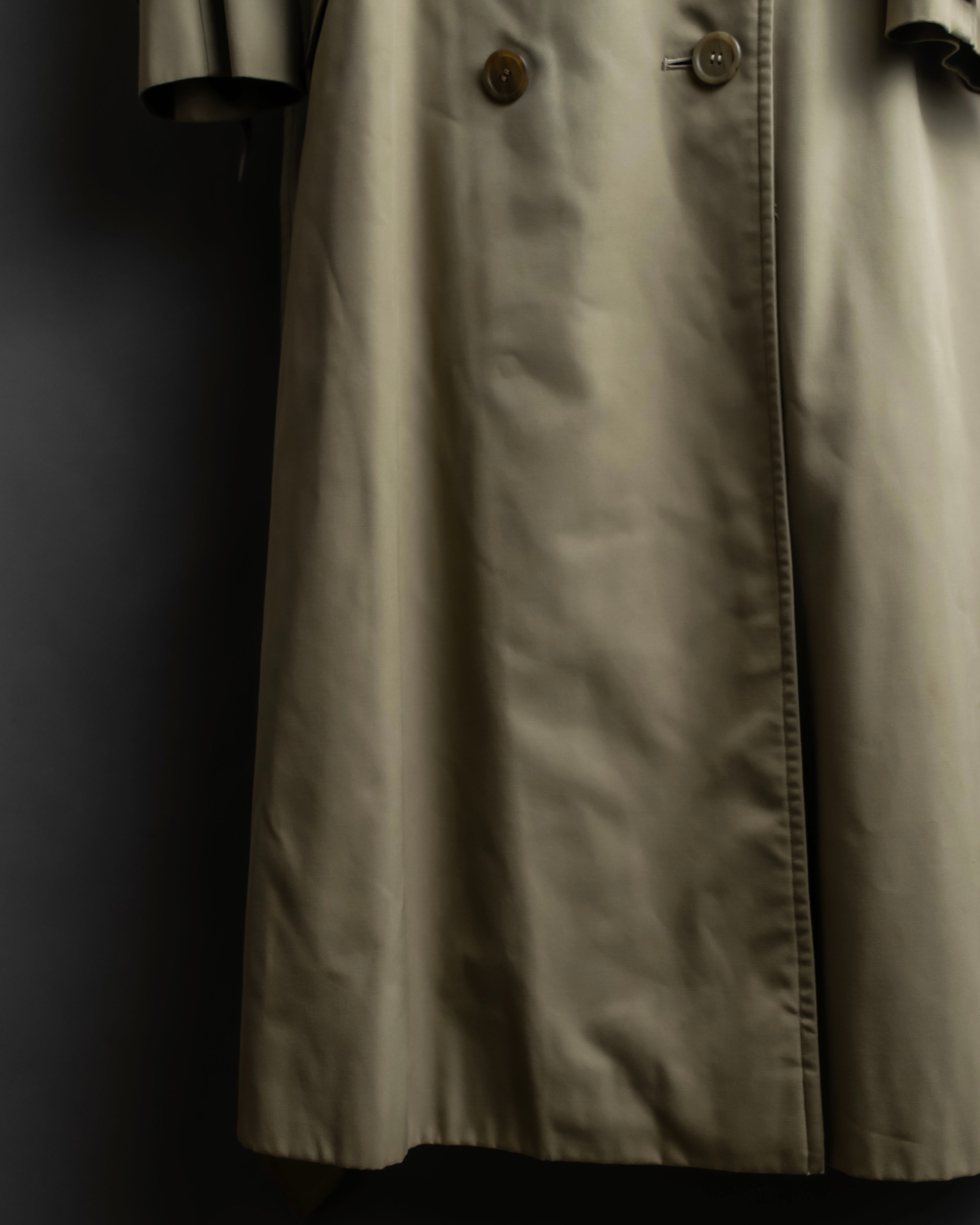 "BURBERRYS" Military detail long trench coat