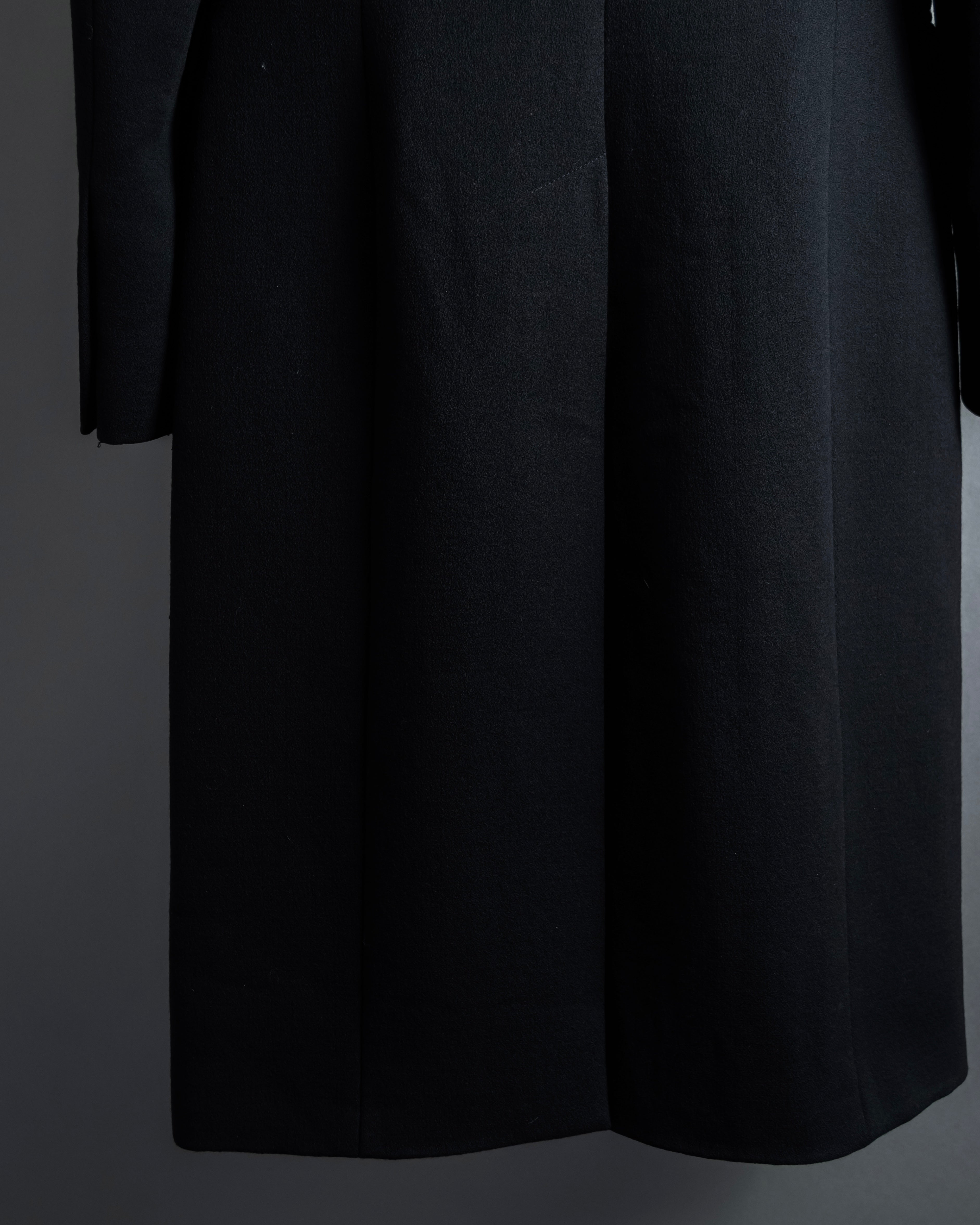 "GIANFRANCO FERRE" Multiple button sequences shaped long coat