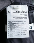 "Acne Studios" Antique design long striped coat