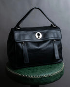 "YVES SAINT LAURENT" Muse Two series grain leather one-handle bag