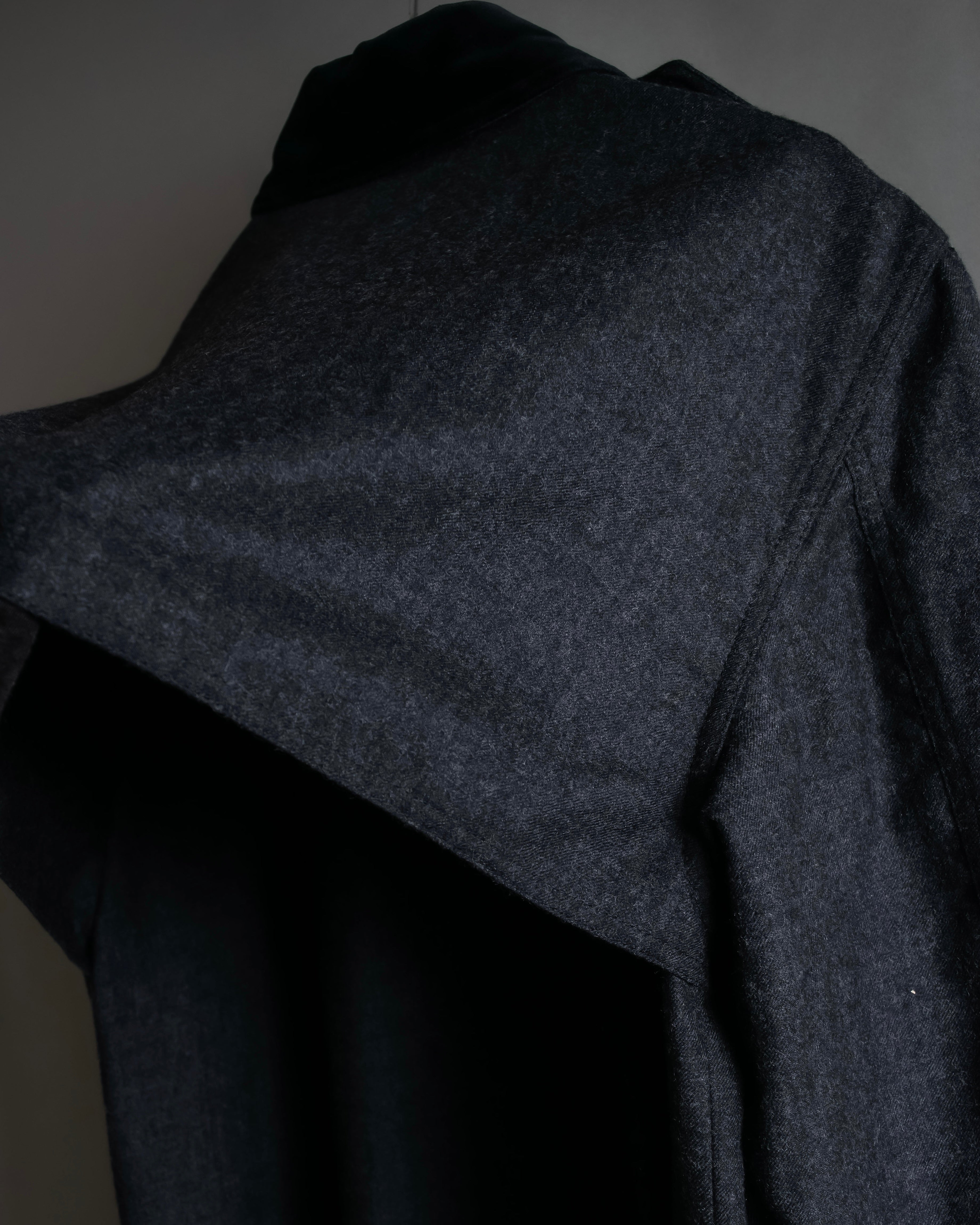 "GUCCI" 70's velvet collar design long coat