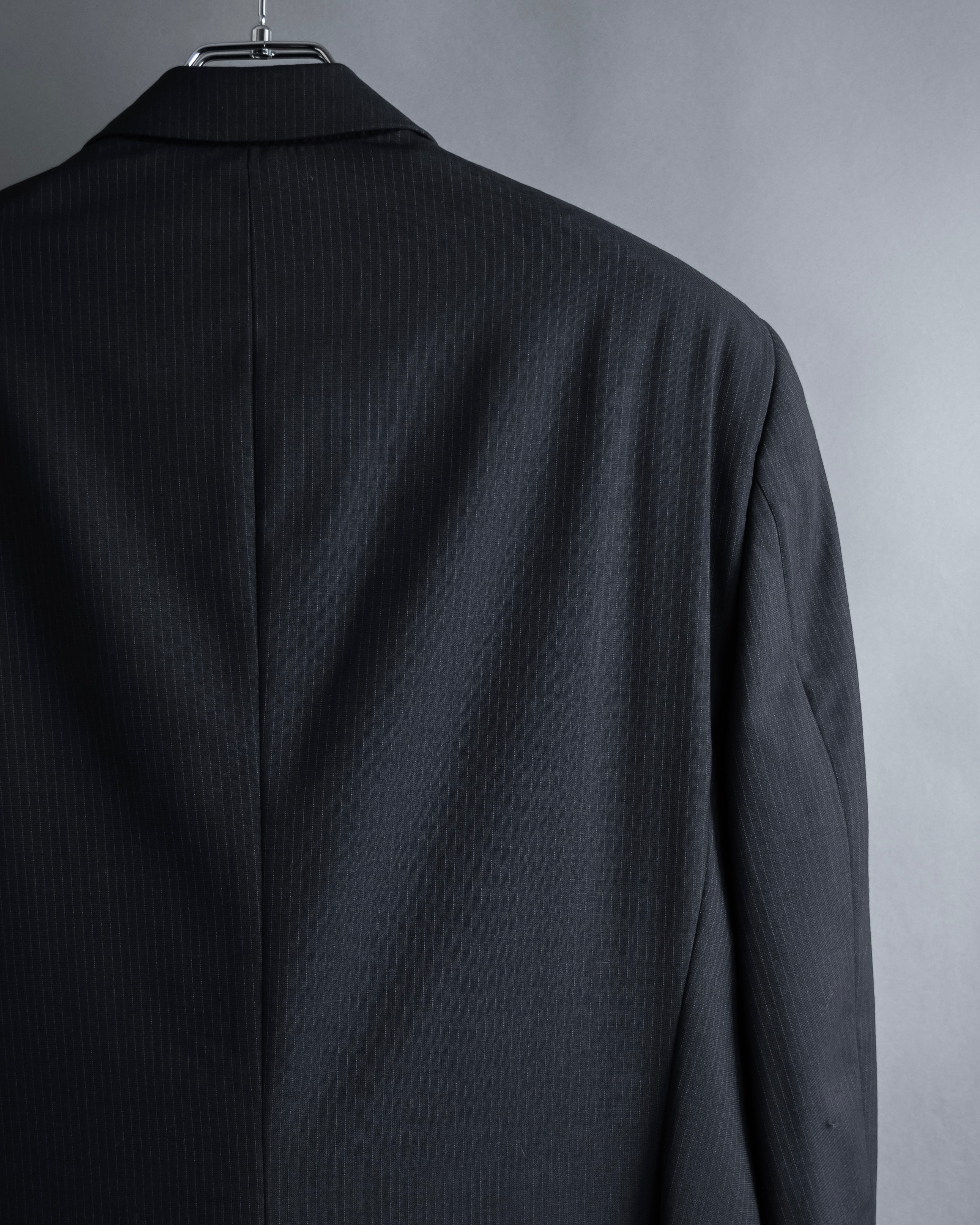 "ARMANI COLLEZIONI" Notched drape classically tailored jacket