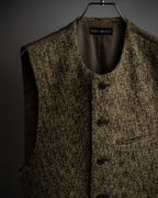"ISSEY MIYAKE" Brushed texture 5-buttons vest