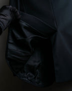 "Chloe" Oversized wool matte black set up