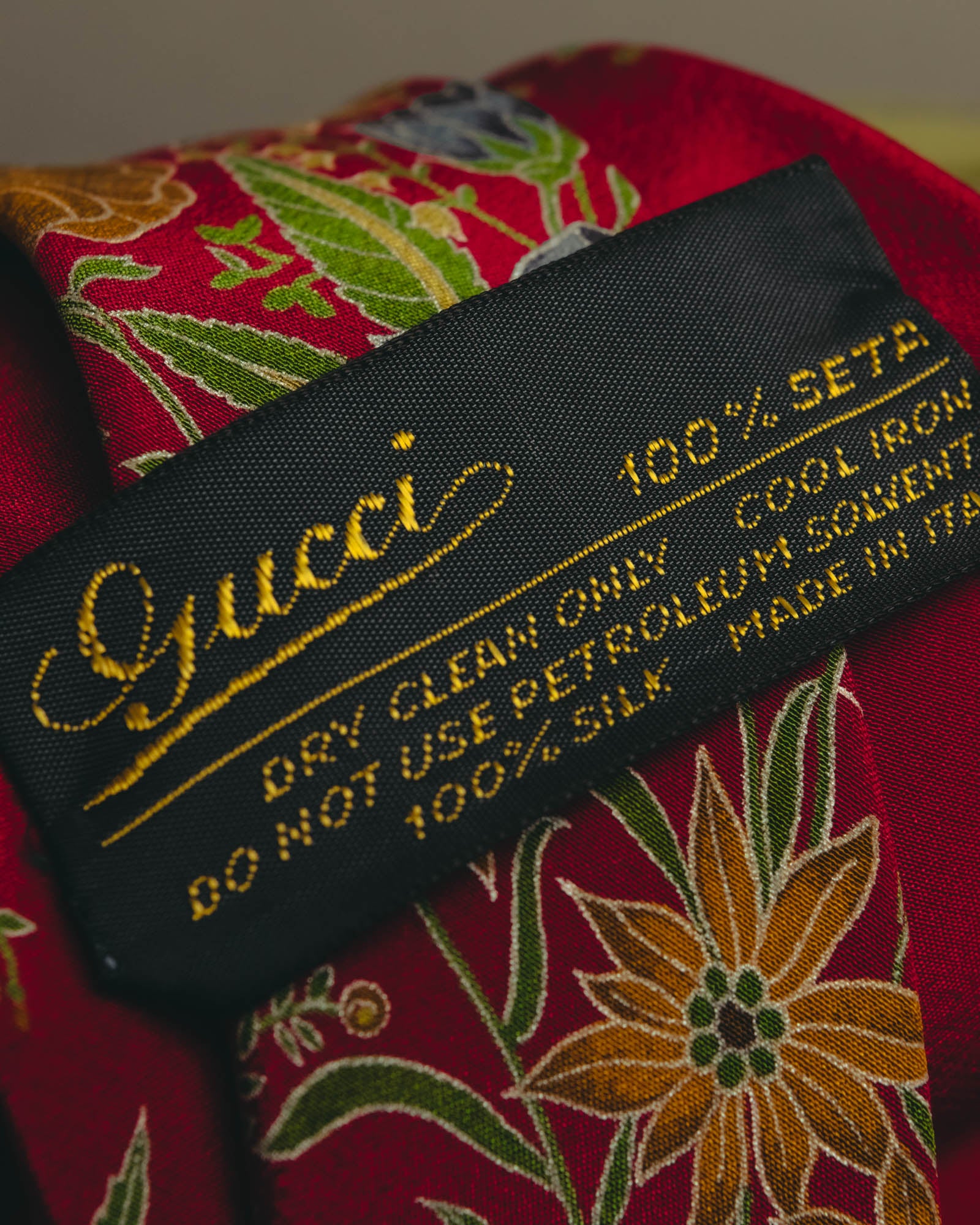 GUCCI (グッチ) - ネクタイ - レッド - 70's-80's ヴィンテージ