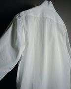 –SPECIAL– "Yves Saint Laurent" 00’s Tuxedo bib-front wing-collar dress shirt