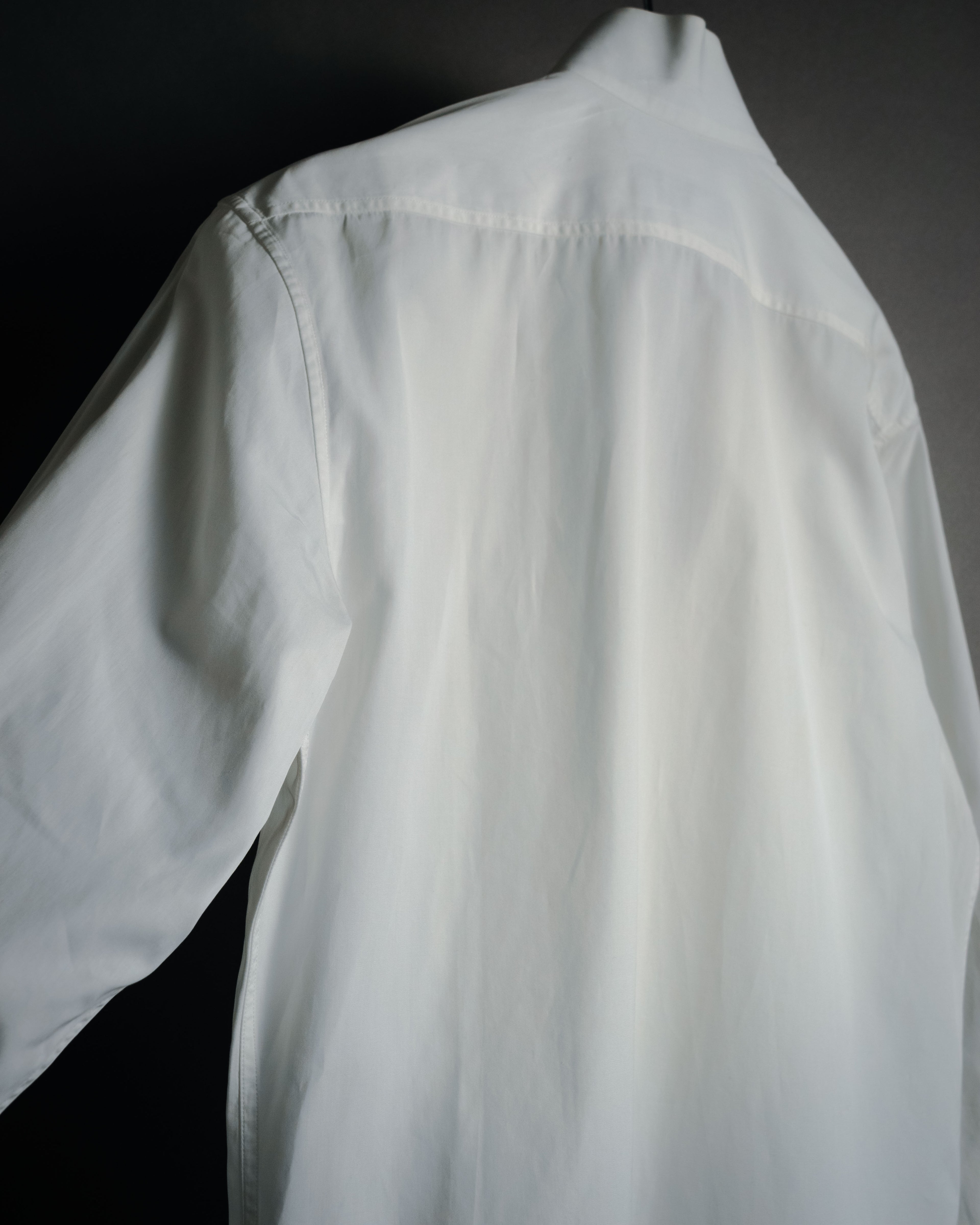–SPECIAL– "Yves Saint Laurent" 00’s Tuxedo bib-front wing-collar dress shirt