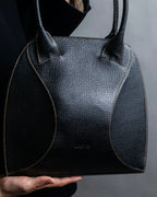"LOEWE" Textured leather one handle bag