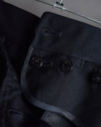 "US navy inspired lace back wide sailor pants"