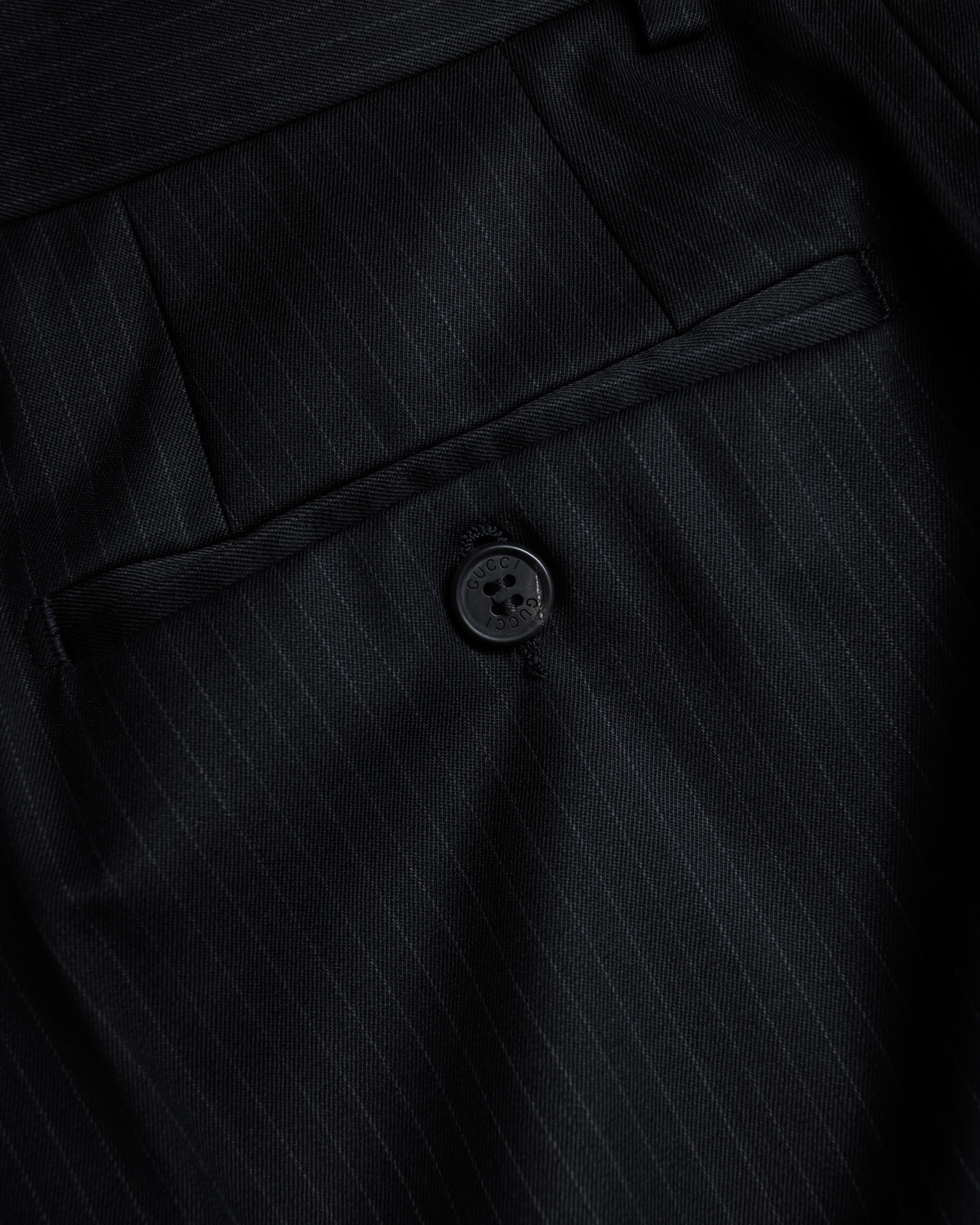 "GUCCI" 90's Elegant suiting pinstripe set up