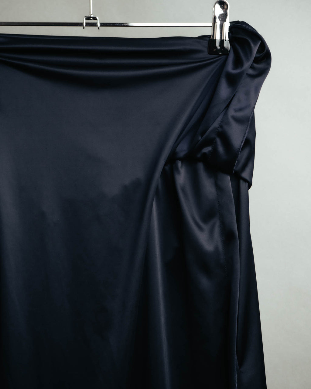 -SPECIAL– “Maison Martin Margiela” 12SS Draped satin maxi skirt