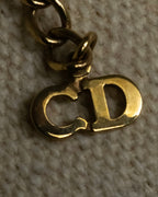 "Dior" CD logo iconic top design necklace