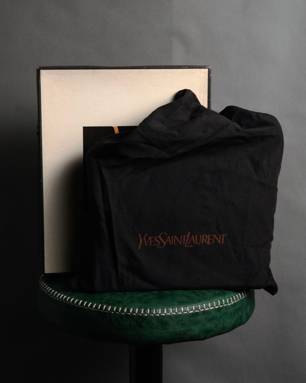 "Yves Saint Laurent" 80’s-90’s Lizard-embossed perforated leather shoulder bag