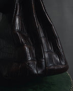 -SPECIAL- "Pierre Cardin"
90’s real crocodile leather top handle bag