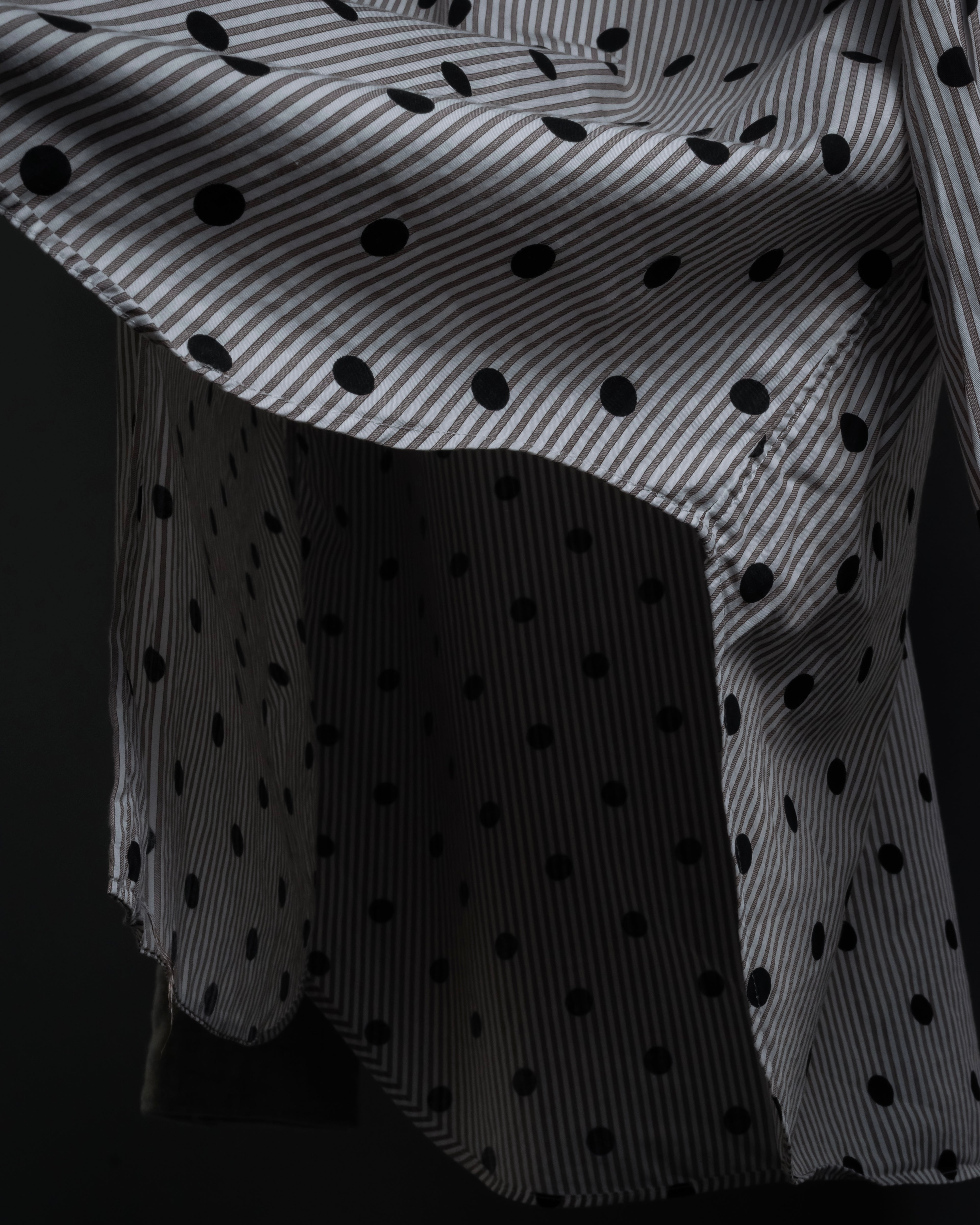 “COMME des GARÇONS HOMME DEUX” 17AW Polka dot stripe shirt