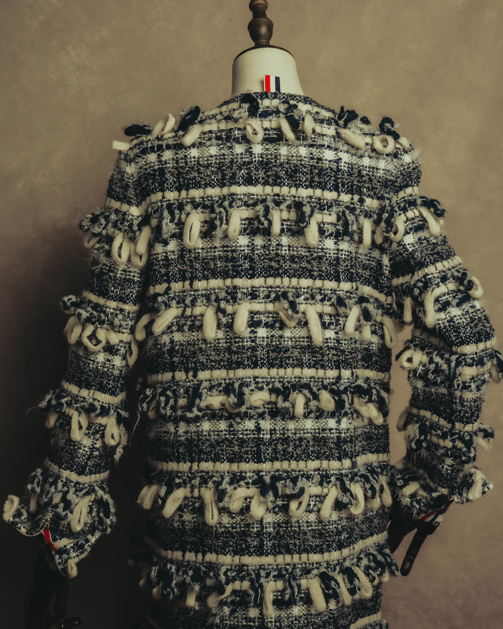 "THOM BROWNE" 2010's-20's Textured double breasted boucle coat