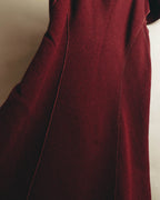 “BOTTEGA VENETA” 10’s Sculptural flutter sleeve wool dress