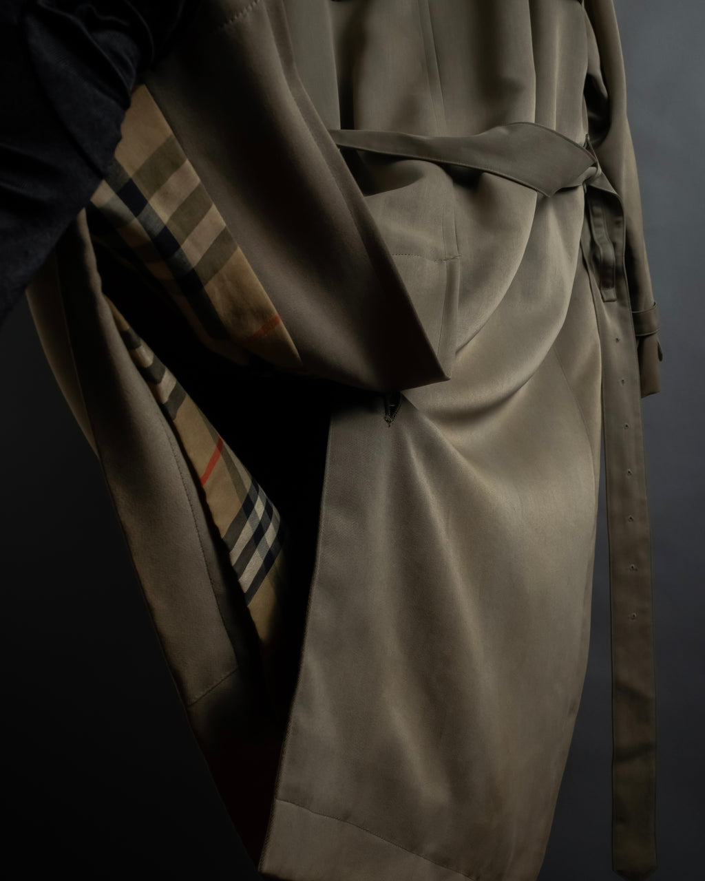 -SPECIAL- "Burberrys" 90's Collar switching two-tone trench coat
