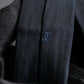 "CHANEL" 100% silk, shadow stripe pattern neck tie