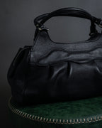 "Salvatore Ferragamo" Gancini motif gathered design leather bag