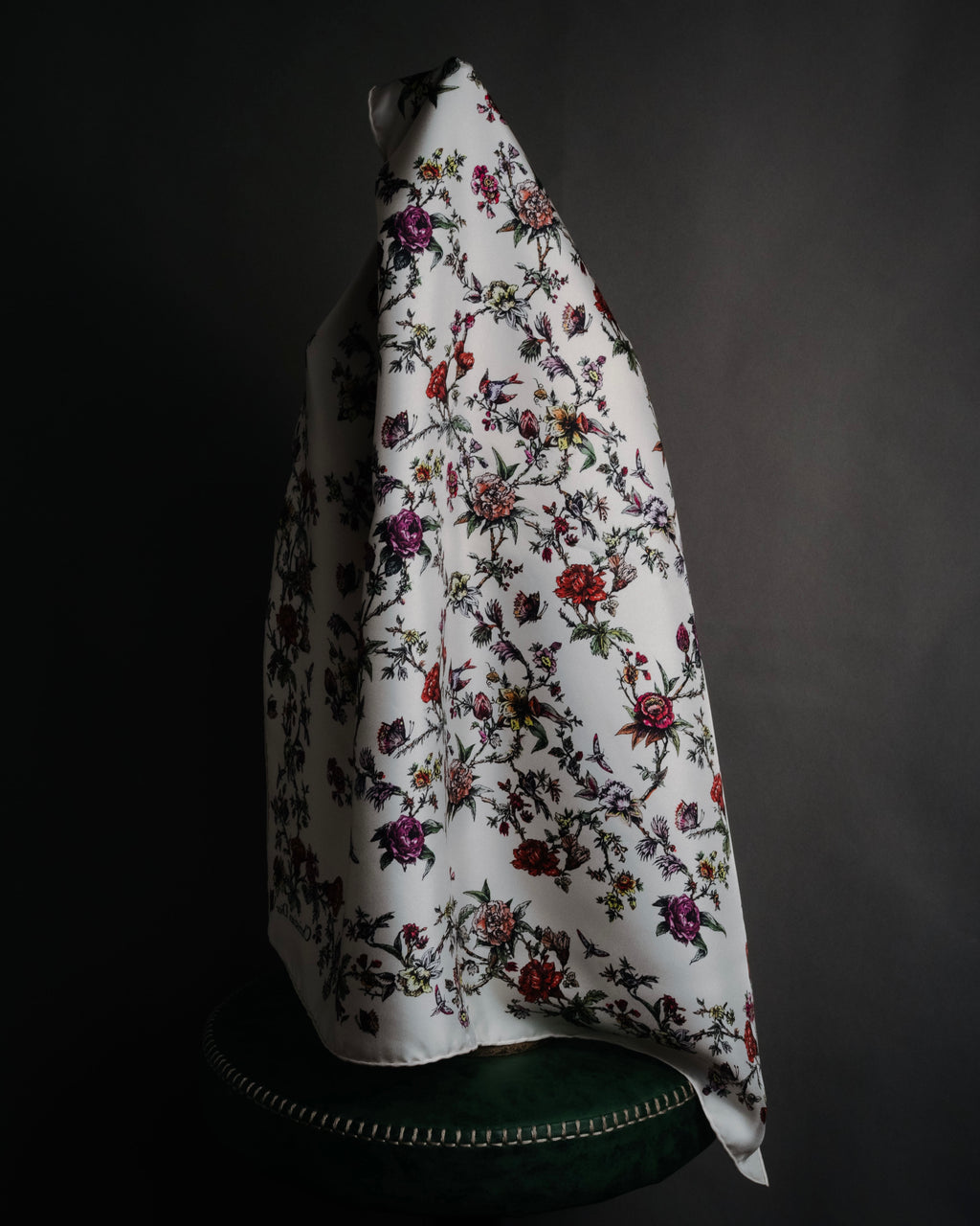 "Christian Dior" 2020-2023 botanical silk twill scarf