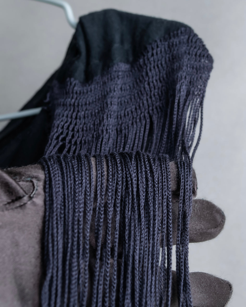 "Rick Owens Lilies" Fringe design draping sleeveless tops