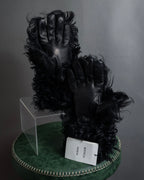 "BOTTEGA VENETA" Long-haired fur design leather gloves